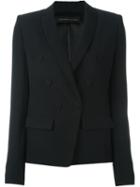 Alexandre Vauthier Double Breasted Blazer, Women's, Size: 36, Black, Polyester/acetate/viscose