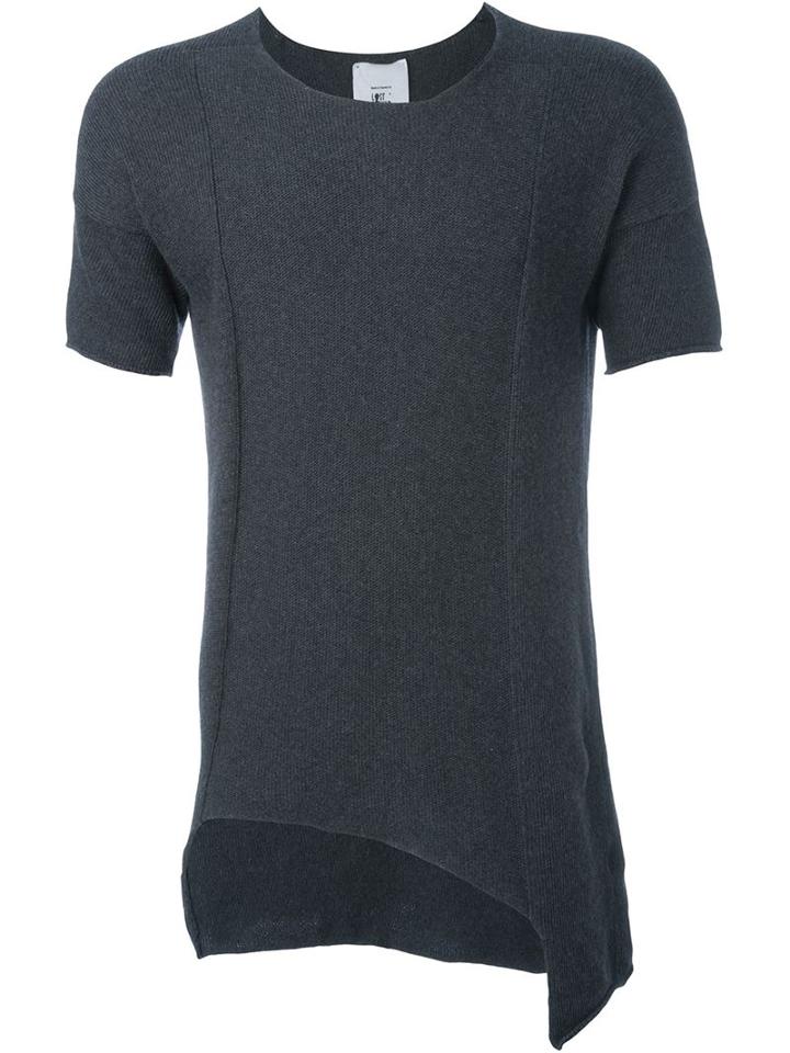 Lost & Found Rooms Short Sleeve Paneled Sweater