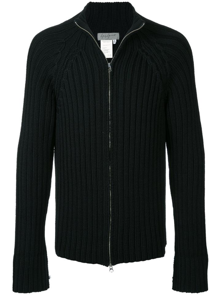 Yohji Yamamoto Vintage Ribbed Knit Jacket - Black