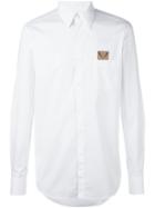 Fendi Bag Bugs Shirt, Men's, Size: 42, White, Cotton/spandex/elastane