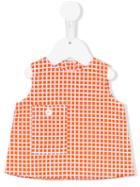Marni Kids - Check Print Poplin Top - Kids - Cotton - 18 Mth, Toddler Girl's, Yellow/orange