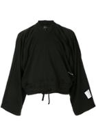 Botter Cropped Oversized Sweatshirt - Black