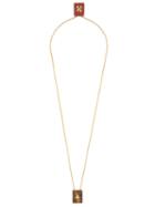 Vivienne Westwood 'caetano Double Pendant' Necklace, Adult Unisex, Metallic