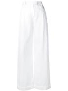 Racil Ribbed Design Trousers - White