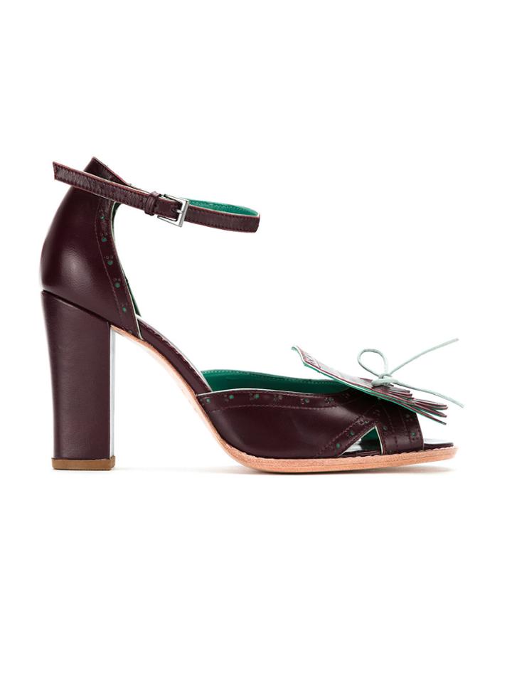 Sarah Chofakian Fringed Pumps - Red