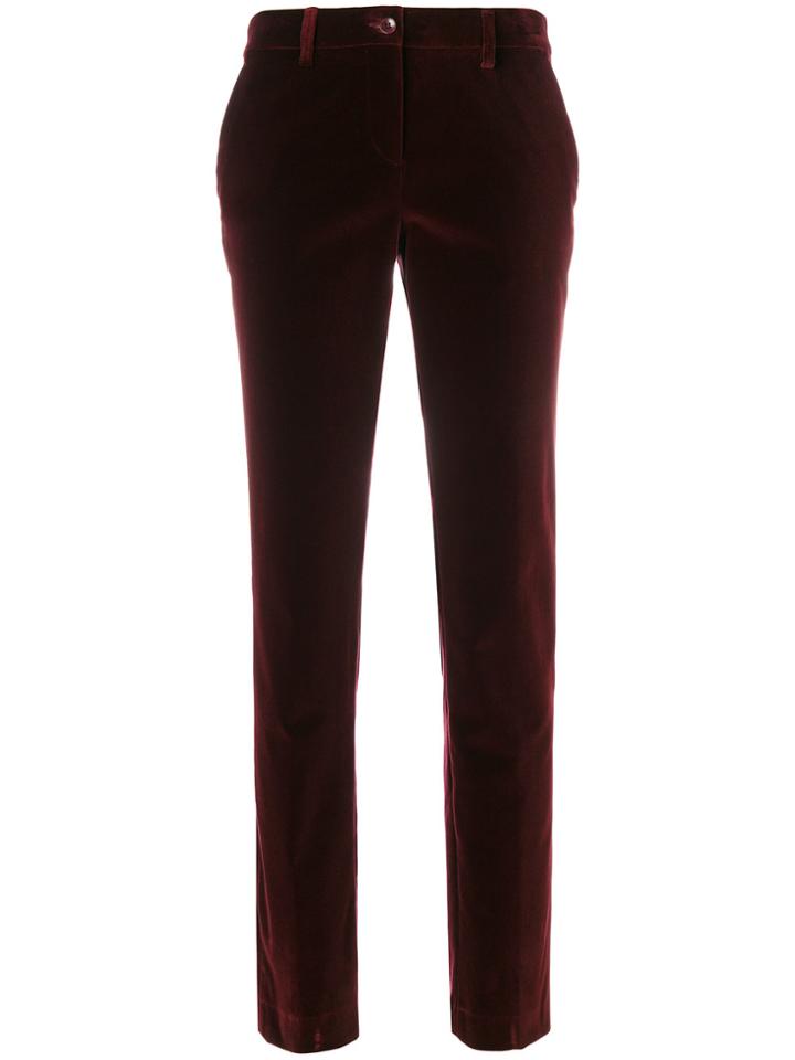 Etro Classic Skinny Trousers - Red