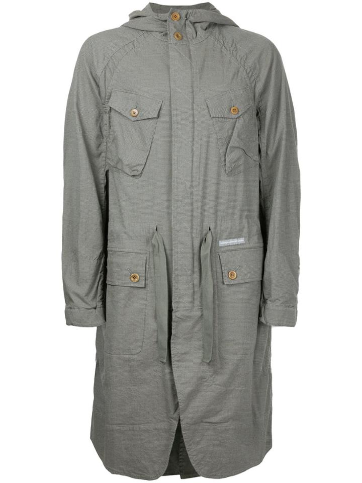 Undercover Hooded Pocket Coat - Grey