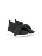 Florens Teen Lurex Knit Slip-on Sneakers - Black
