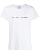 Nasaseasons You Can't Sit With Us T-shirt - White