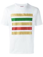 Palm Angels Glitter Stripe T-shirt, Men's, Size: Large, White, Cotton