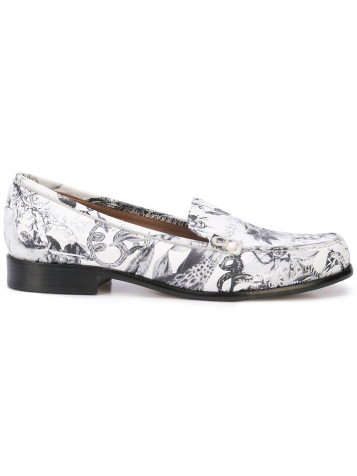Tabitha Simmons Blakie Fairy Print Loafers - White