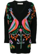 Veronique Branquinho Peacock V-neck Sweater - Black
