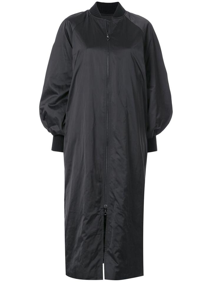 Goen.j Long Bomber Coat - Black