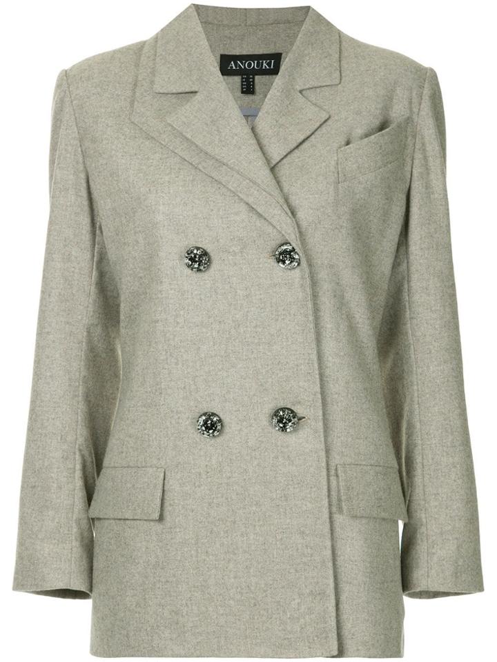 Anouki Double Breasted Blazer - Grey