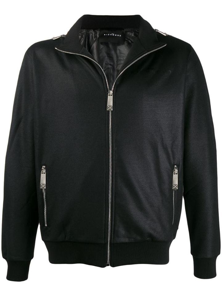 John Richmond Zip-up Jacket - Black