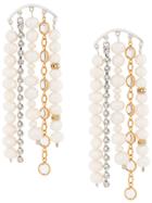Magda Butrym Large Faux-pearl Drop Earrings - White