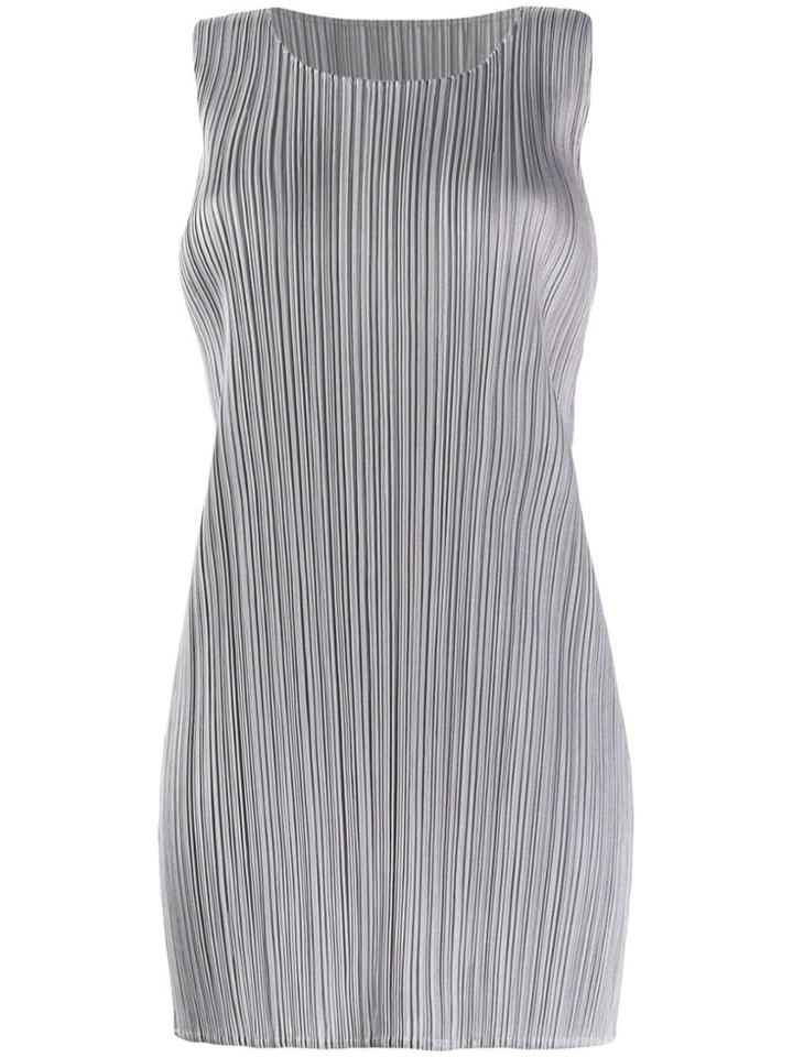 Pleats Please Issey Miyake Pleated Tank Top - Grey