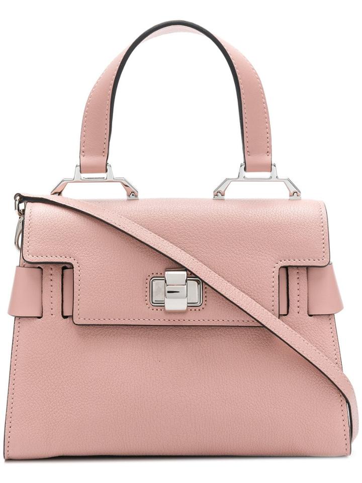 Miu Miu Twist Lock Tote - Pink & Purple