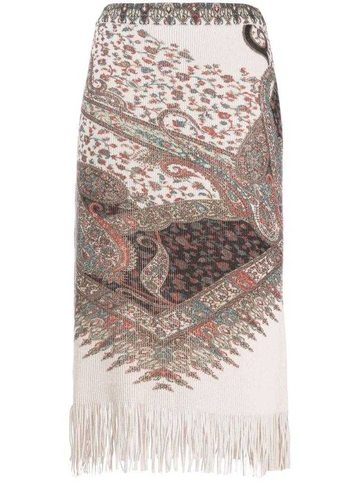 Etro Paisley Knit Skirt - Neutrals