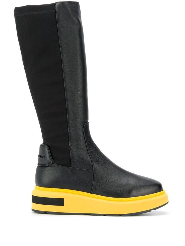 Paloma Barceló Contrast Sole Boots - Black