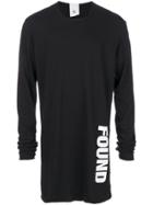 Lost & Found Rooms 'found' Print Longsleeved T-shirt - Black