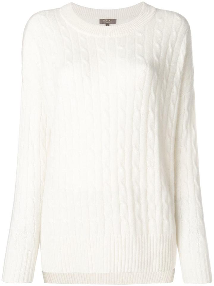 N.peal Cable Knit Jumper - White