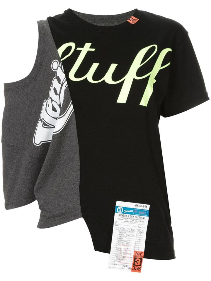 Maison Mihara Yasuhiro Patchwork T-shirt - Grey