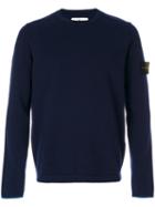 Stone Island - Crew Neck Jumper - Men - Polyester/wool - Xxl, Blue, Polyester/wool
