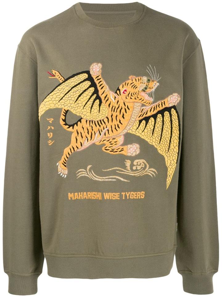 Maharishi Wise Tygers Sweatshirt - Green