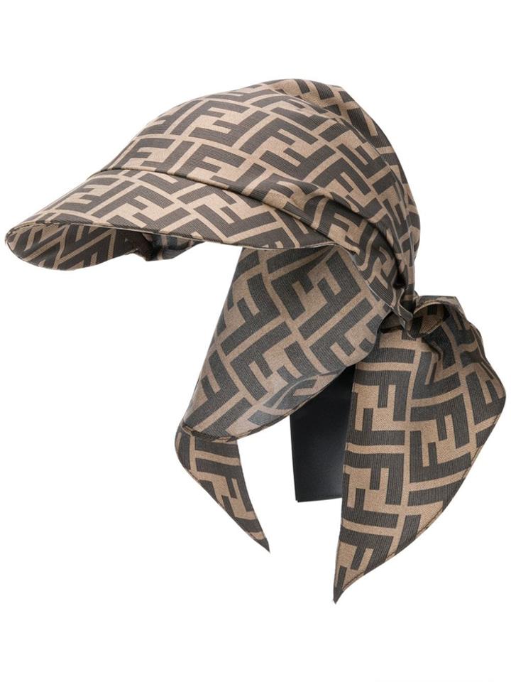 Fendi Zucca Bandana Hat - Brown
