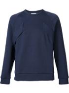 Lou Dalton Strap Detail 'two Pocket' Sweatshirt