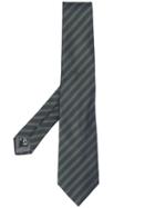 Giorgio Armani Striped Tie - Green