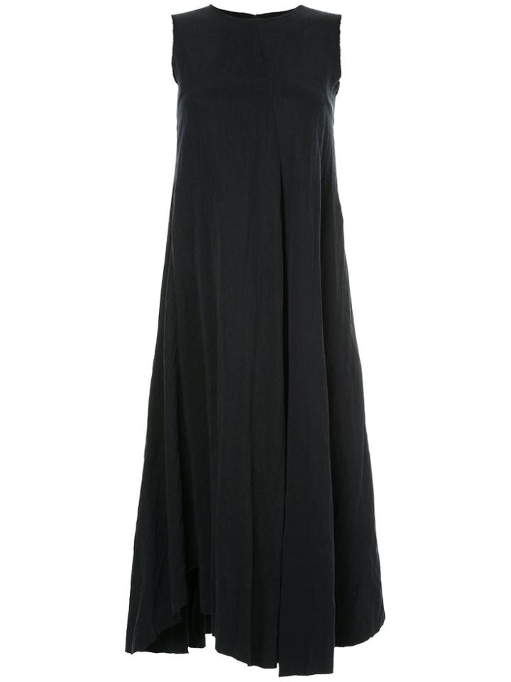 Song For The Mute Flared Twisted Dress - Black