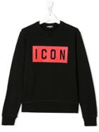 Dsquared2 Kids Teen Icon Sweatshirt - Black