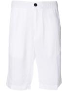 Z Zegna Elastic Waistband Shorts - White