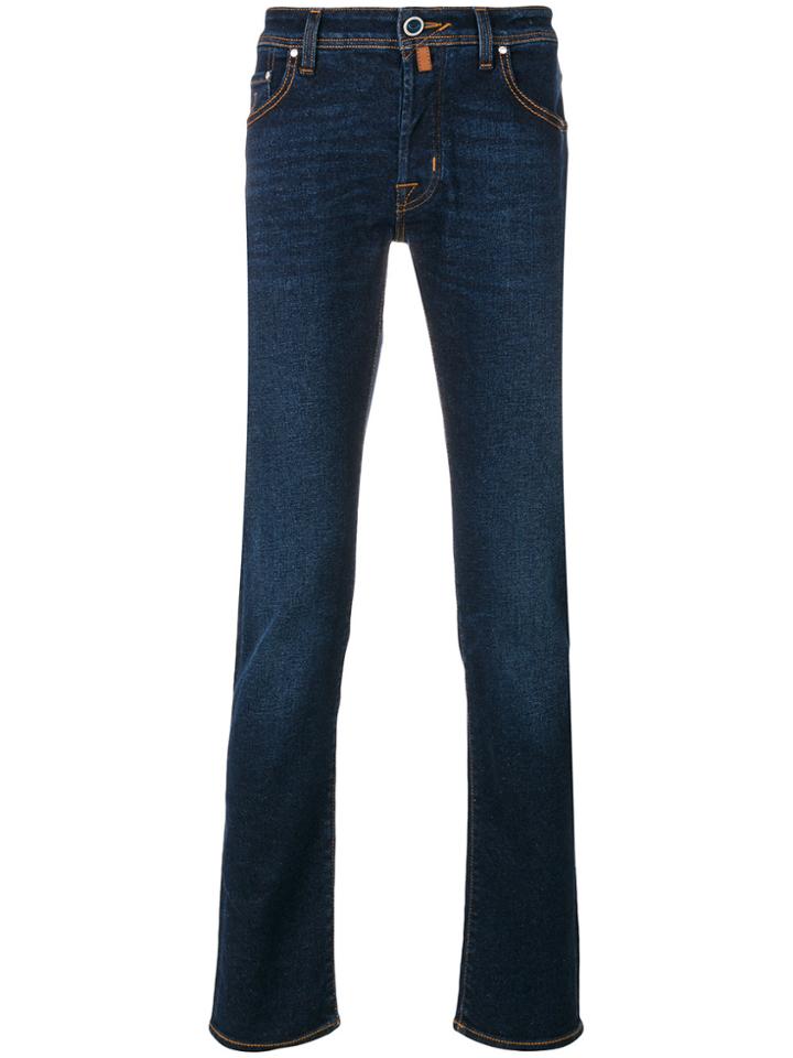 Jacob Cohen Dark Fade Denim Jeans - Blue