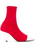 Neous Elasticated Ankle Boots - Red