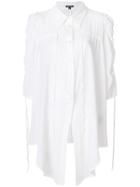 Ann Demeulemeester Gathered Detail Shirt - White