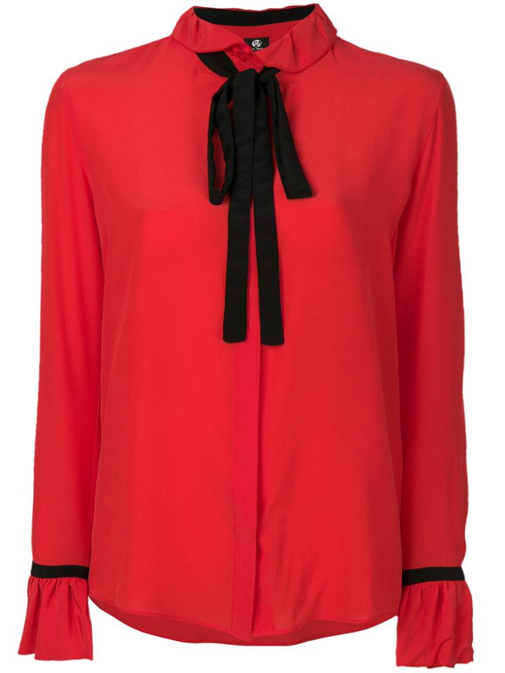 Ps By Paul Smith Neck Tie Blouse - Red