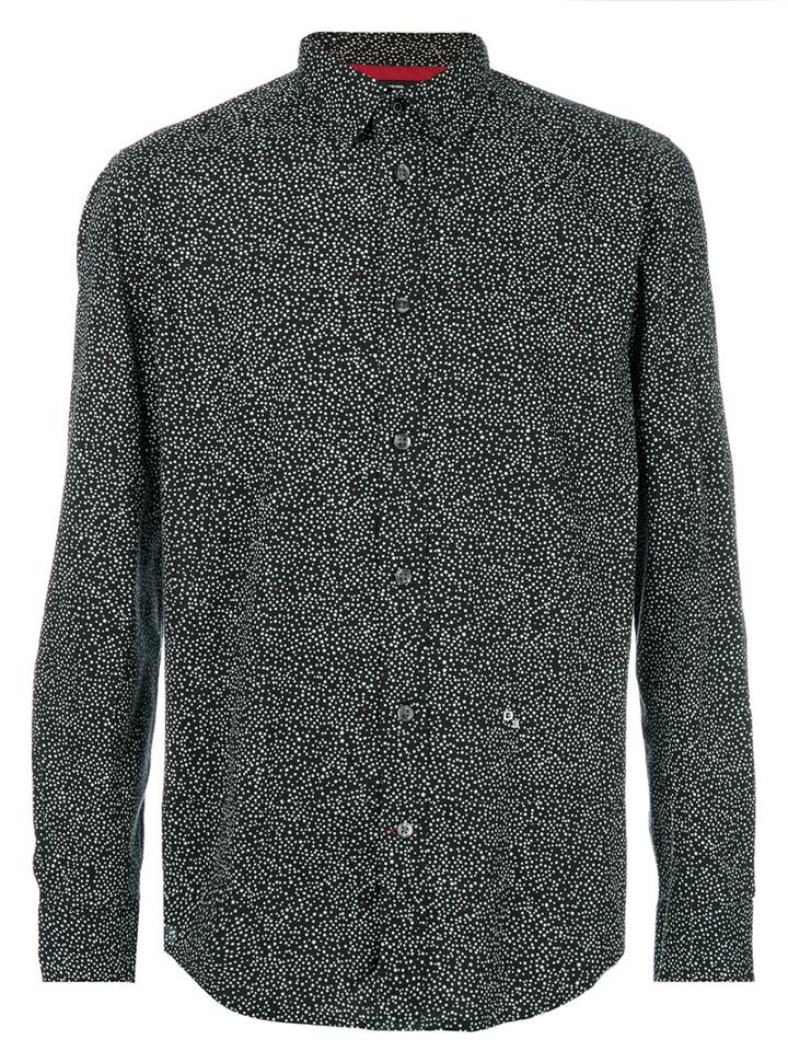 Diesel - Star Print Shirt - Men - Cotton/spandex/elastane - M, Black, Cotton/spandex/elastane