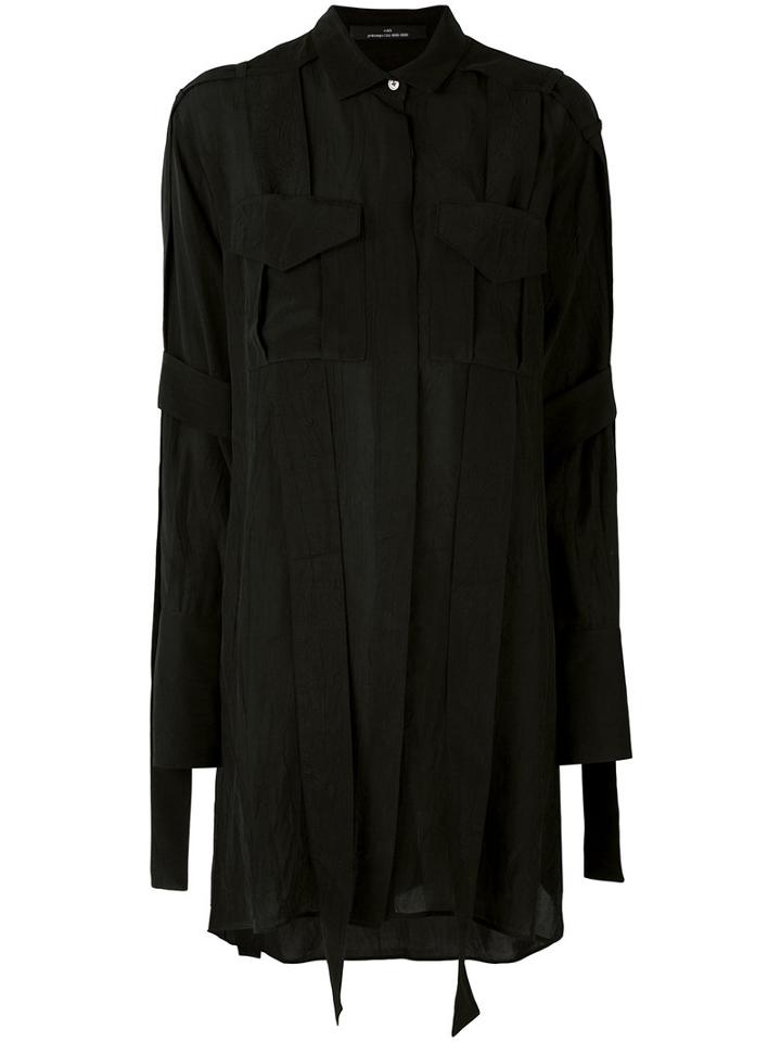Rokh - Elongated Panel Shirt - Women - Viscose - 34, Black, Viscose