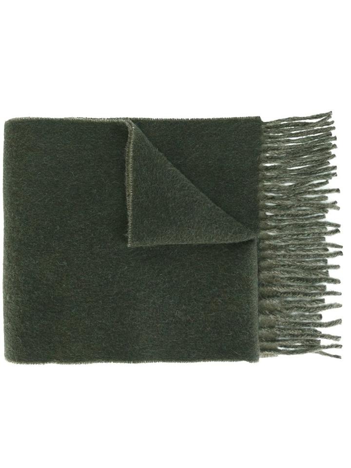 Polo Ralph Lauren Fringed Knit Scarf, Men's, Green, Nylon/wool
