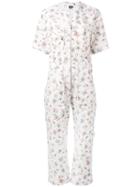 Isabel Marant - Floral Jumpsuit - Women - Cotton - 36, Nude/neutrals, Cotton