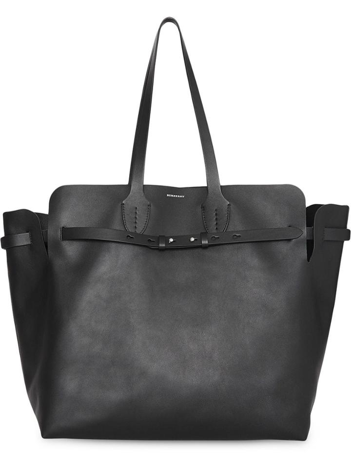 Burberry The Large Soft Leather Belt Bag - Black