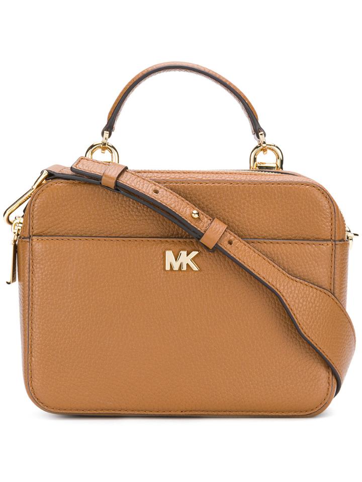 Michael Michael Kors Guitar Strap Satchel Bag - Brown