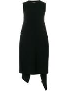Givenchy Open Back Draped Detail Dress - Black