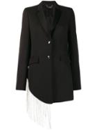 Philipp Plein Crystal Fringe Blazer - Black