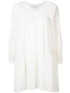 Apiece Apart Gauze Tiered Dress, Women's, Size: 2, White, Cotton