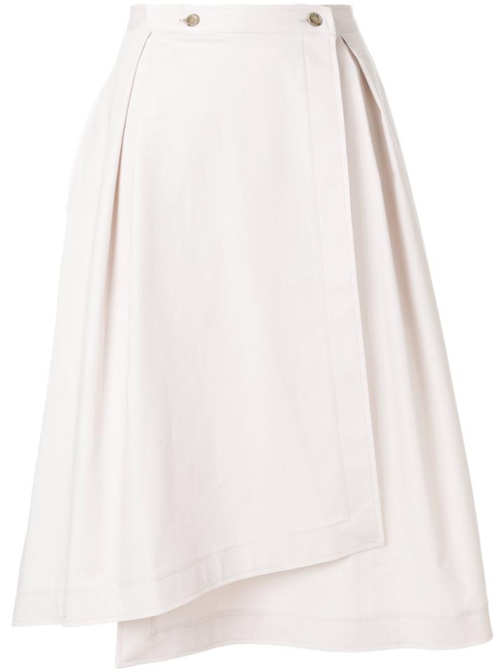 Jil Sander Navy S-line Champagne Skirt - Nude & Neutrals