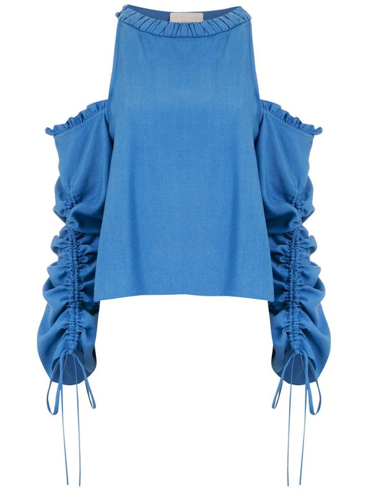 Framed Athena Long Sleeved Top - Blue